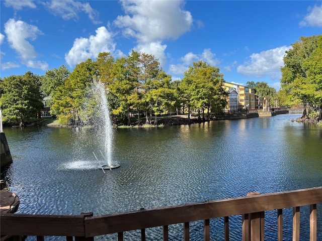 view of water feature