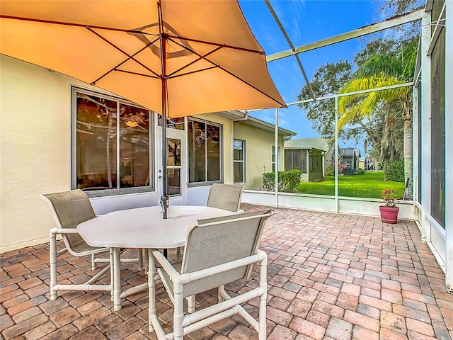 view of sunroom / solarium