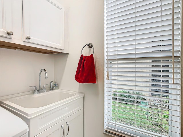 view of laundry area