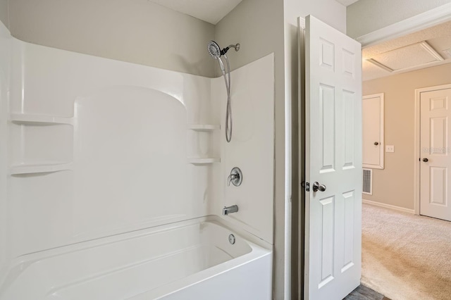 bathroom featuring  shower combination