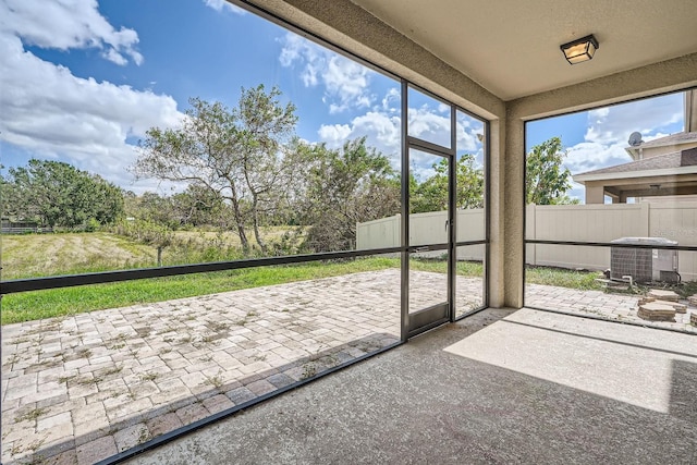 view of sunroom / solarium