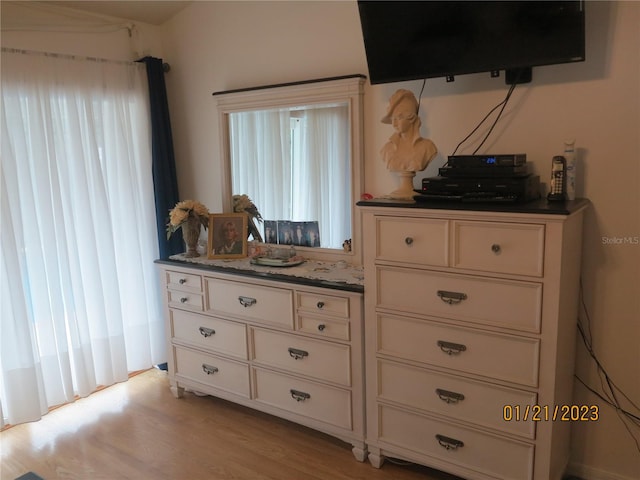 interior space featuring light hardwood / wood-style floors