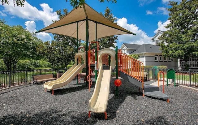 view of jungle gym