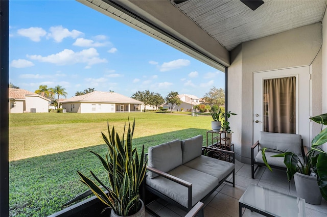 view of patio / terrace featuring outdoor lounge area