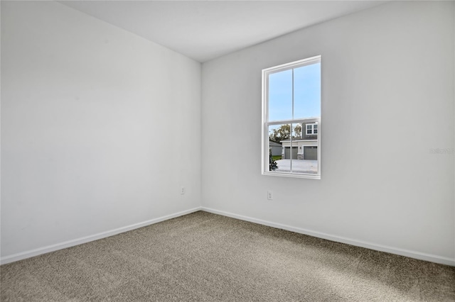 view of carpeted empty room