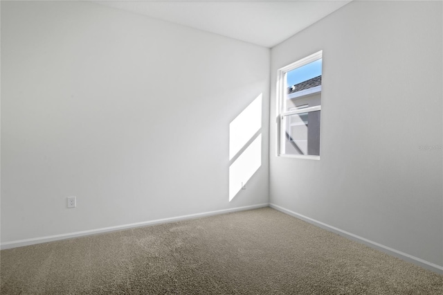 empty room with carpet floors