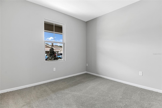 view of carpeted empty room