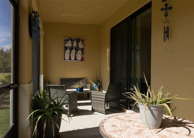 view of sunroom