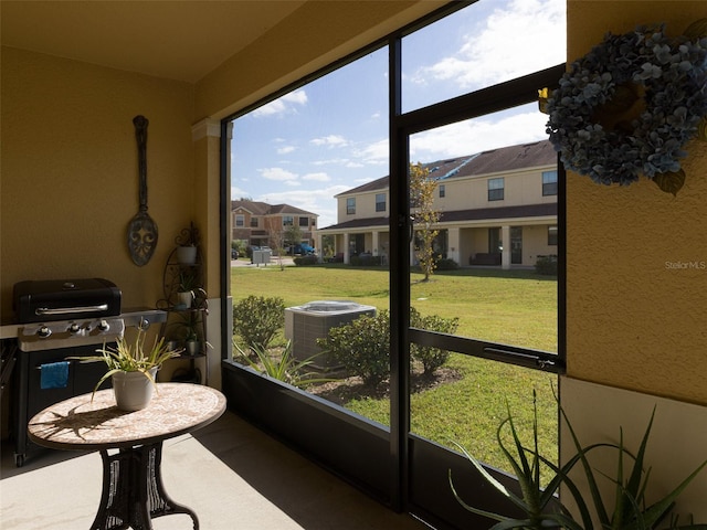 sunroom featuring plenty of natural light