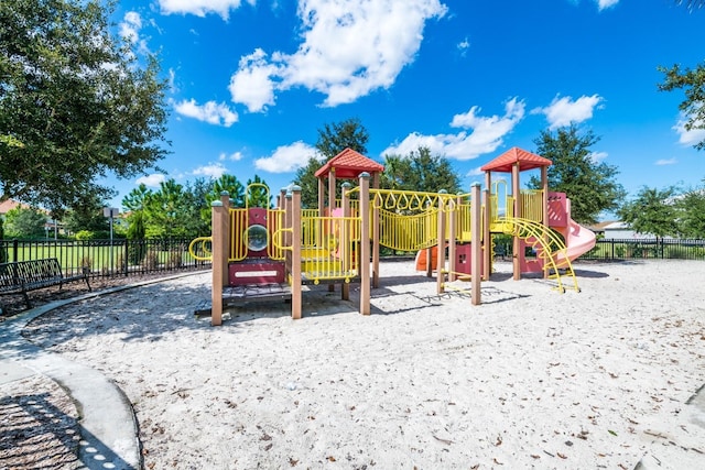 view of jungle gym