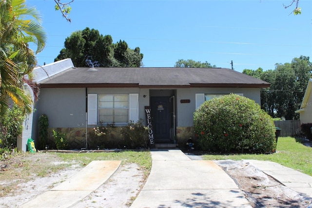 view of front of home