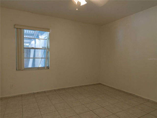 view of tiled empty room