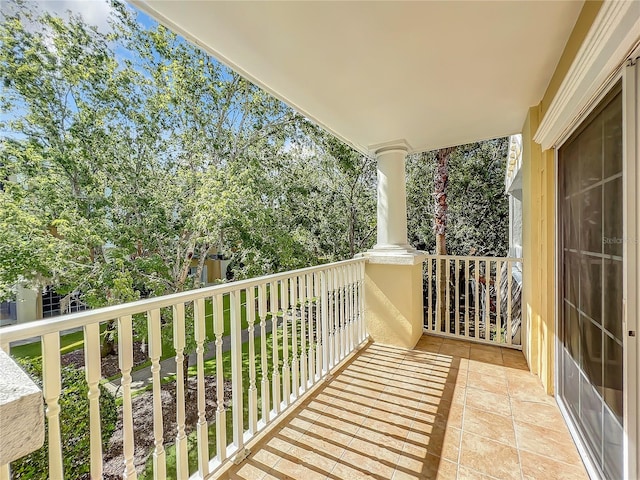 view of balcony