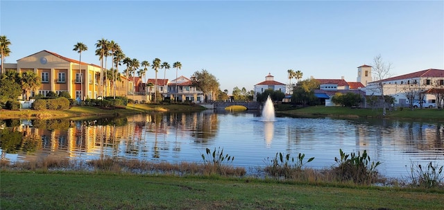 view of water feature