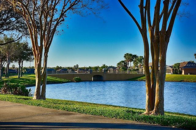 view of water feature