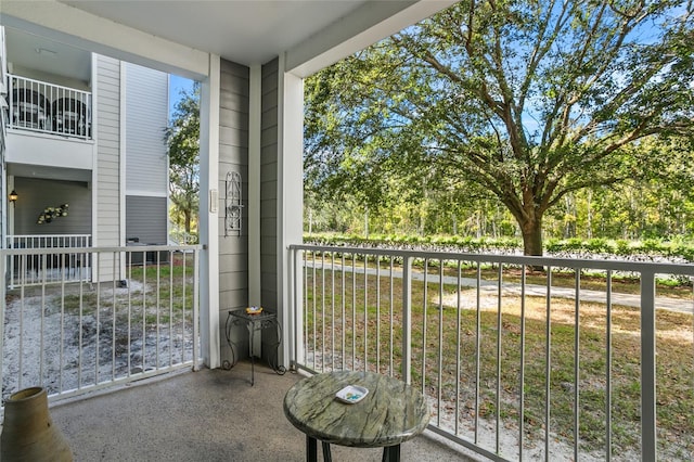 view of balcony