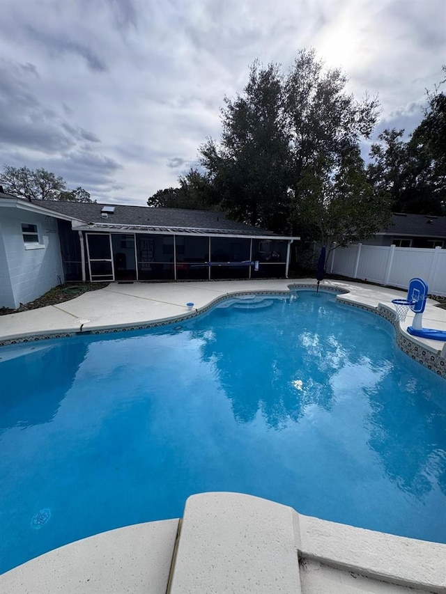 view of pool with a patio area