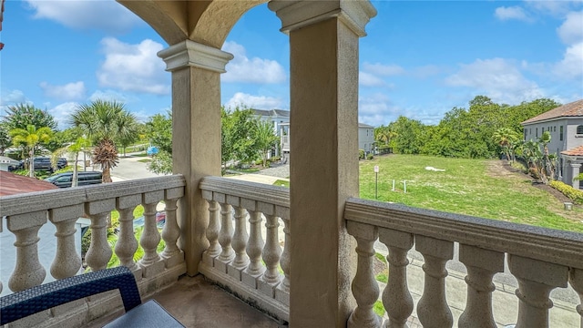 view of balcony