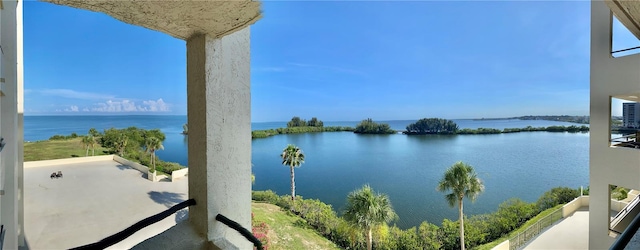 view of water feature