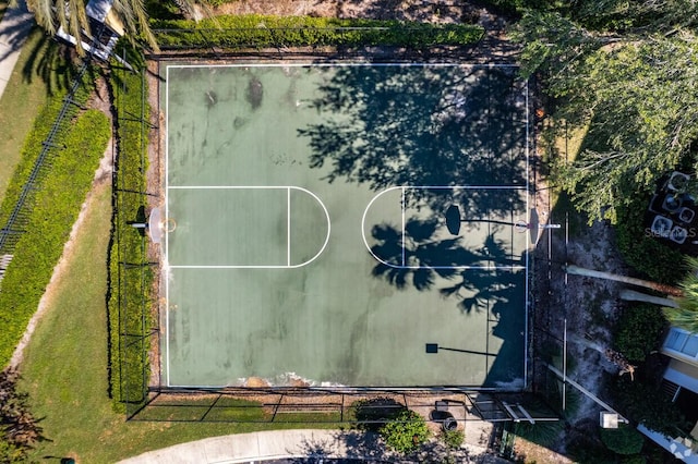 view of basketball court