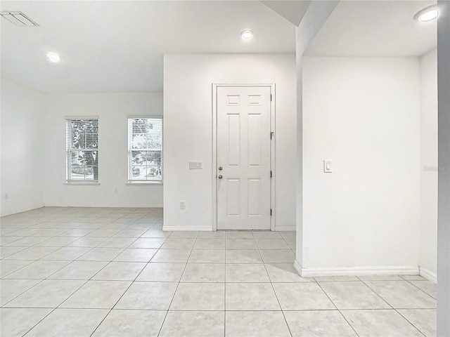 view of tiled entrance foyer