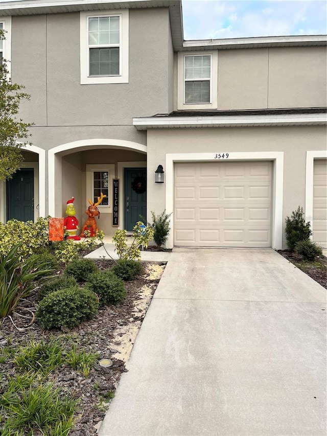 view of front of house featuring a garage