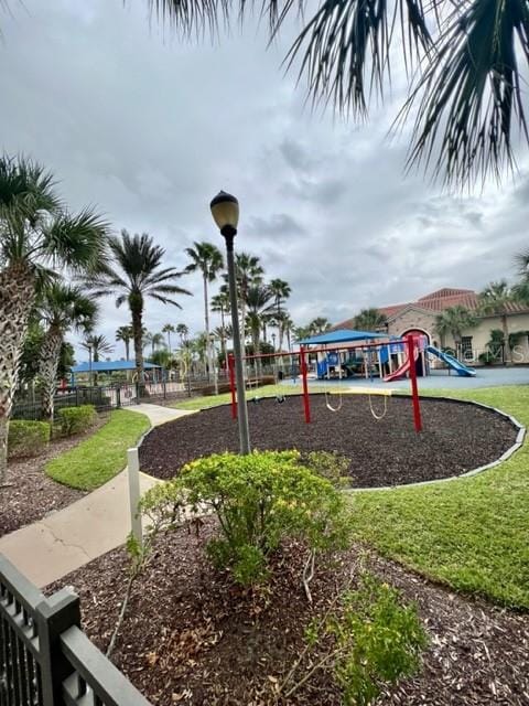 view of jungle gym