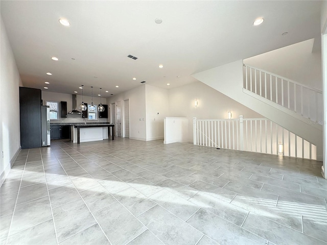 view of unfurnished living room