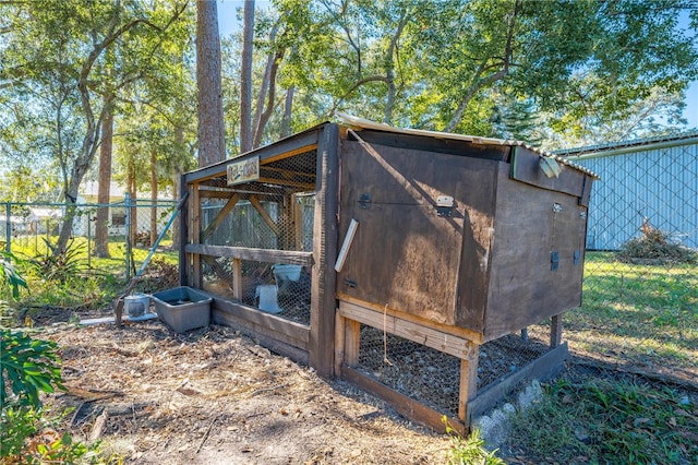 view of outdoor structure