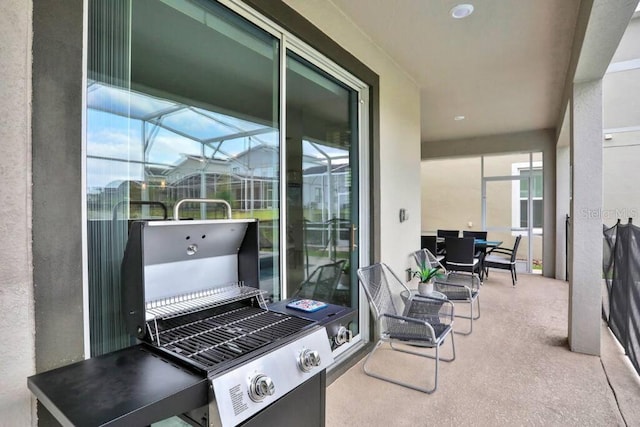 8932 Cabot Cliffs Dr, Davenport, FL 33896 - view of patio featuring a lanai