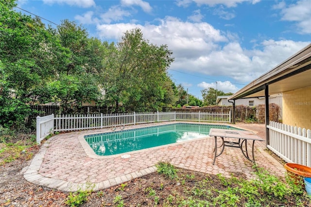 view of pool with a patio