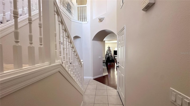 interior space featuring tile patterned floors