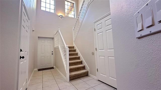 view of tiled foyer