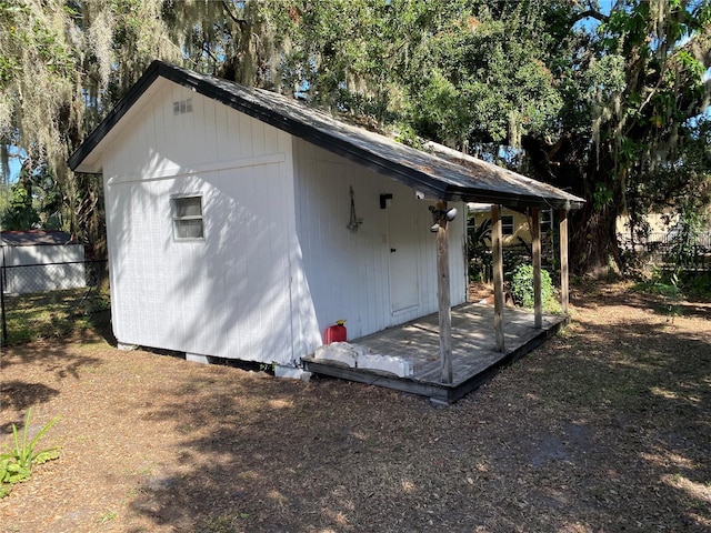 view of outbuilding