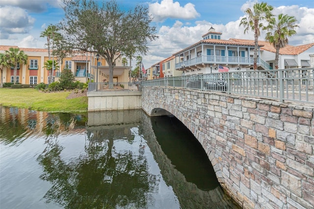 view of water feature