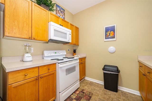 kitchen with white appliances