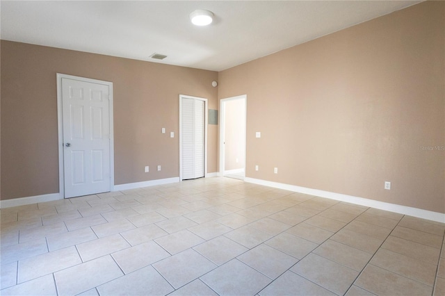 view of tiled empty room