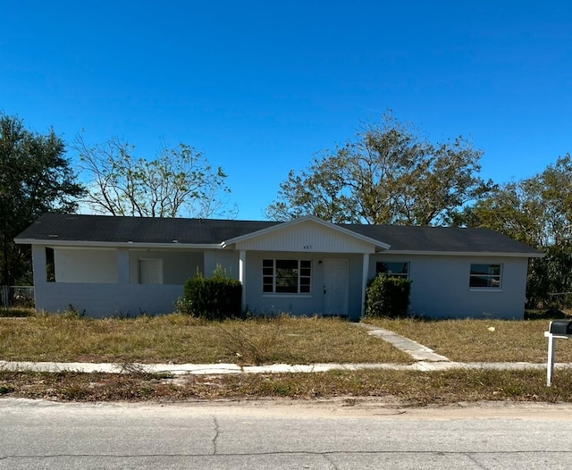 view of ranch-style home