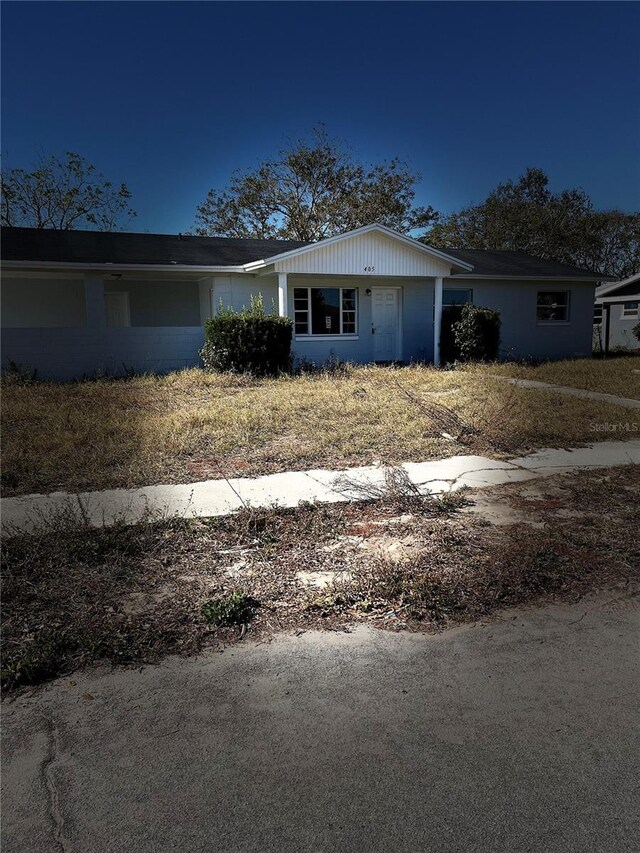 view of ranch-style home