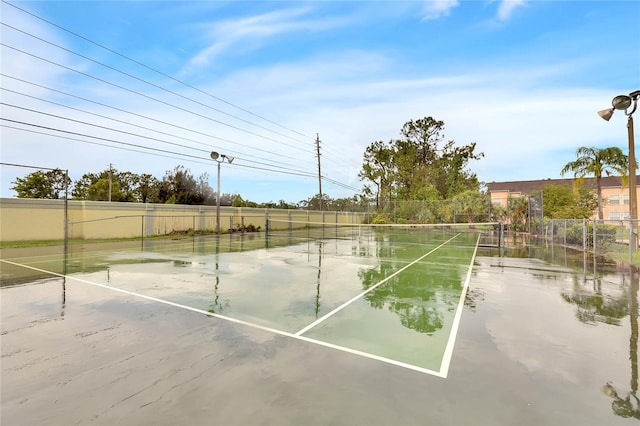 view of sport court