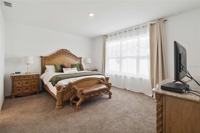 bedroom with carpet floors