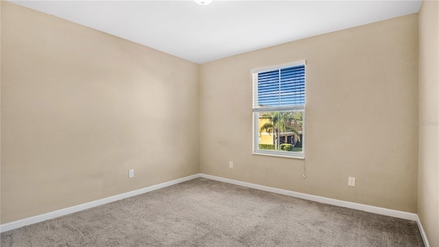 view of carpeted empty room