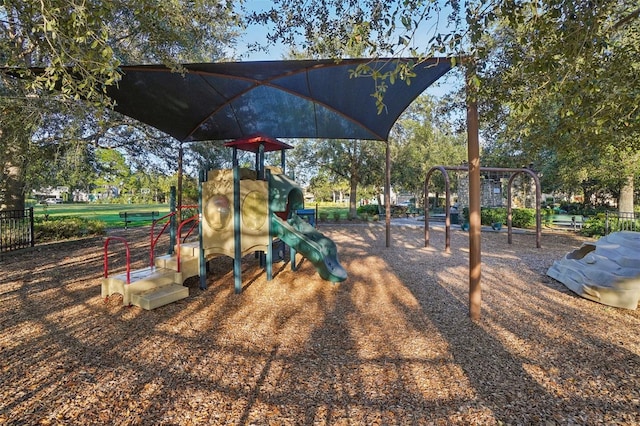 view of play area