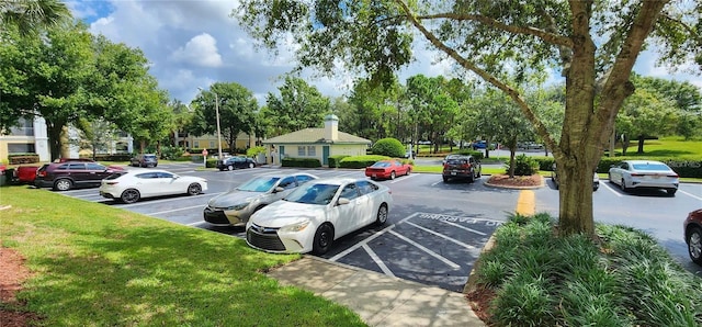 view of vehicle parking