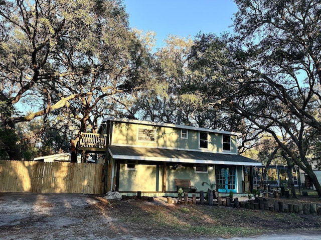 view of front of home