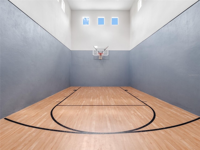 view of basketball court