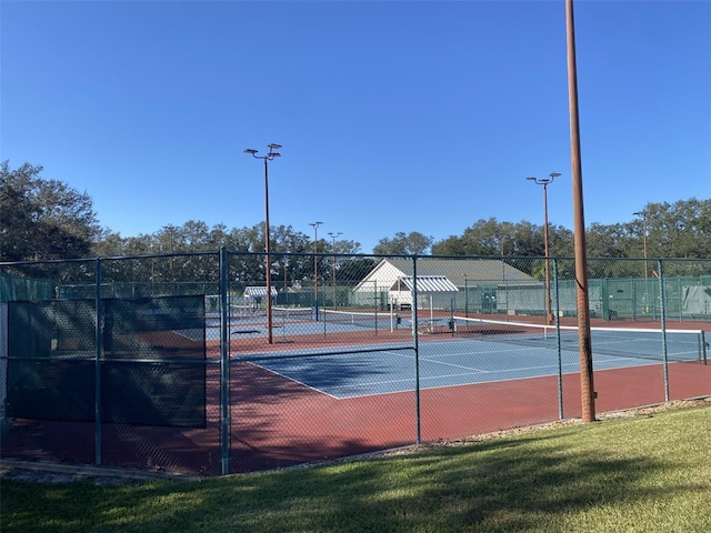 view of tennis court