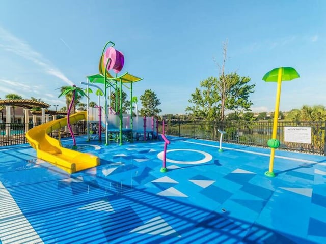 view of jungle gym