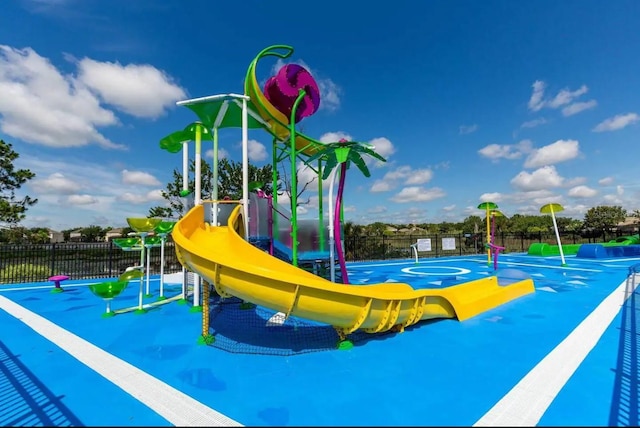 view of jungle gym