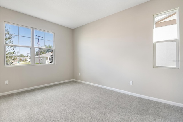 spare room featuring carpet floors